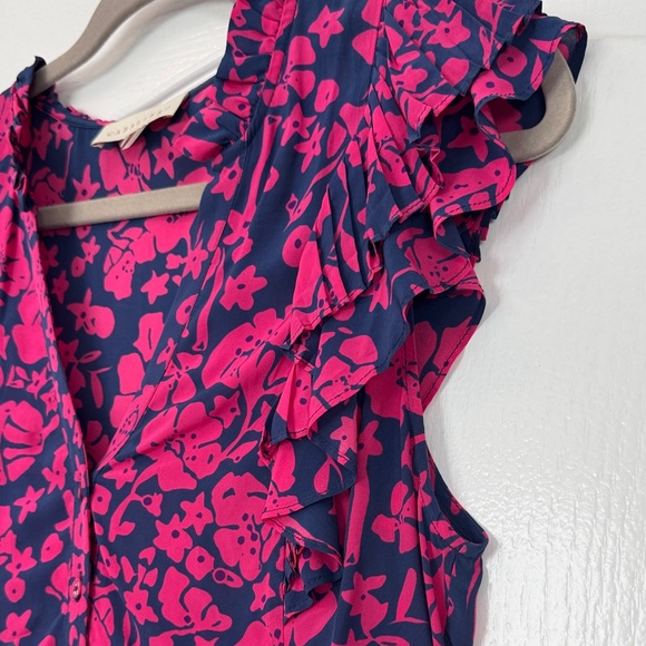 Stylish Floral Ruffle Blouse - Picture 4 of 7